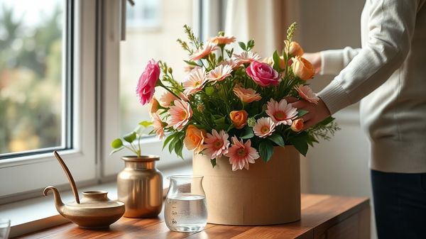 Как ухаживать за цветами в шляпной коробке